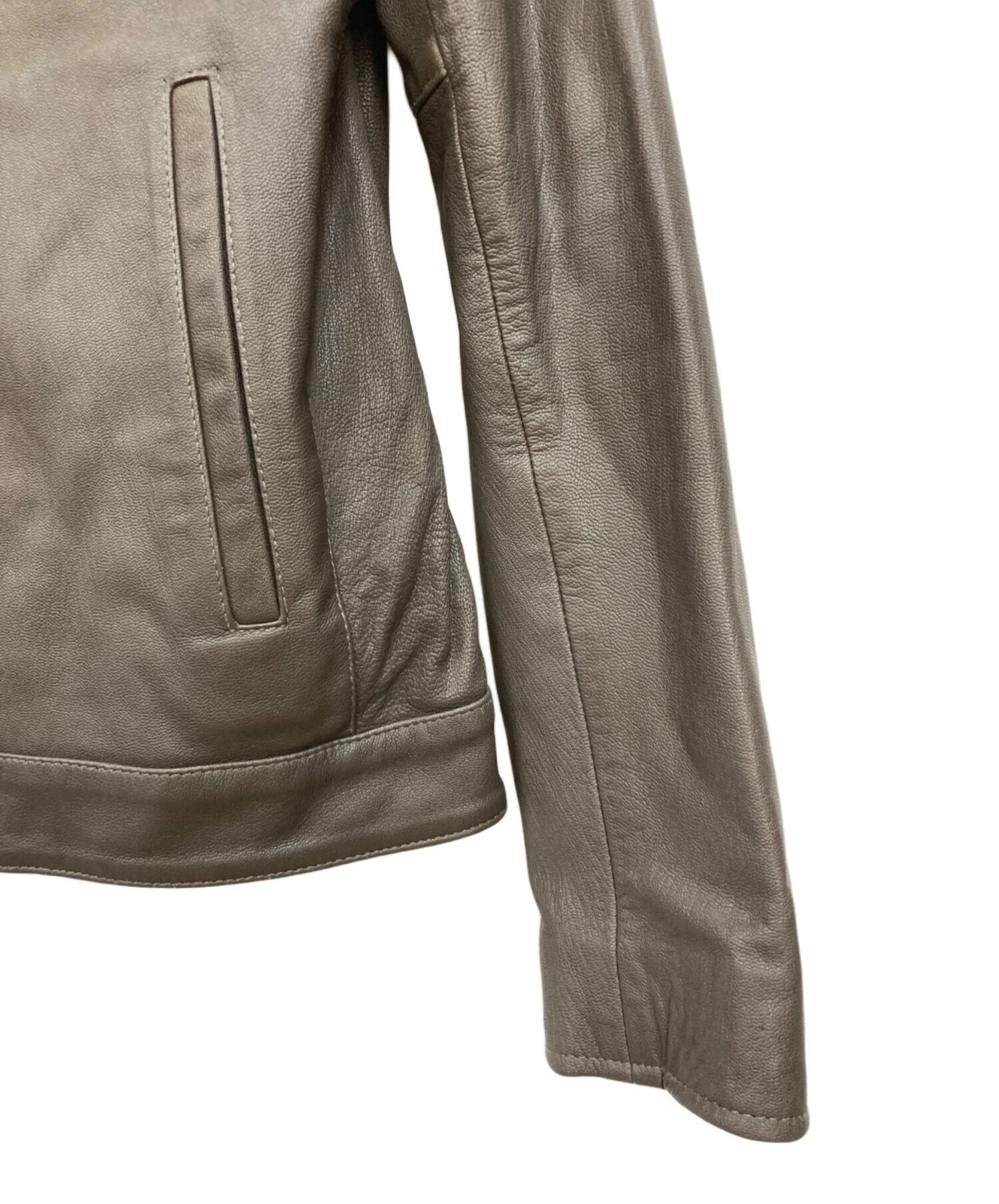 JOURNAL STANDARD relume Goat Leather Single Riders Jacket from Size S Brown - product detail image 7