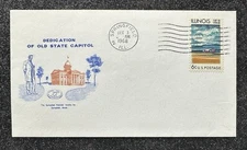 1968 Postmark Restored Old Illinois State Capitol Dedicaton / Sesquicentennial