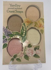YARDLEY Vintage Assorted Perfumed Guest Soaps Set 4 Bars NIB