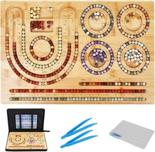 Beading Board for Jewelry Making, Bamboo Trays for Bracelets  Necklaces