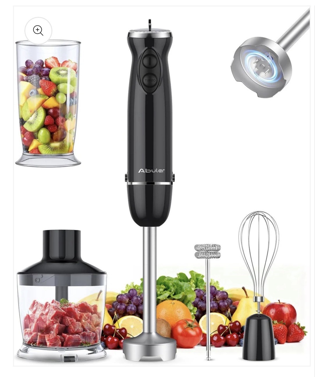 Abuler Immersion Hand Blender Black