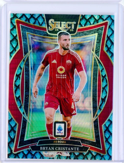 2024-25 Panini Select Serie A Bryan Cristante Jade Dragon Scale Prizm 9/18