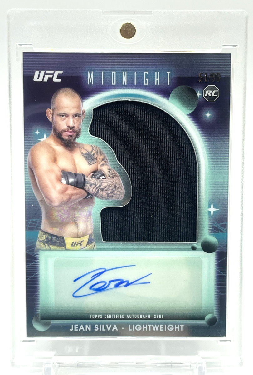 2025 Topps UFC Midnight JEAN SILVA Rookie RC AUTO Relic Patch