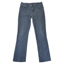 NYDJ Womens Straight Leg Jeans Blue Lift Tuck Technology Size 12L 731T