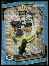 2025 Panini Prizm #127 Tucker Kraft Blue Wave #/230