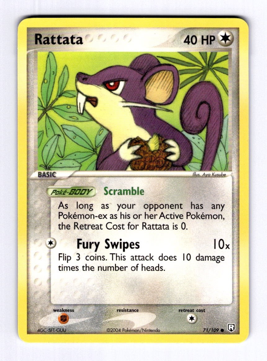Rattata - 071/109 Team Rocket Returns #71 (2004) Common NM Pokemon