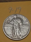 1925  Standing Liberty Quarter VF Lot 9-19