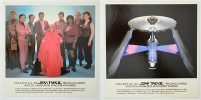 Star Trek III: The Search for Spock (1984) 2 Jumbo Promo Trading Cards FTCC