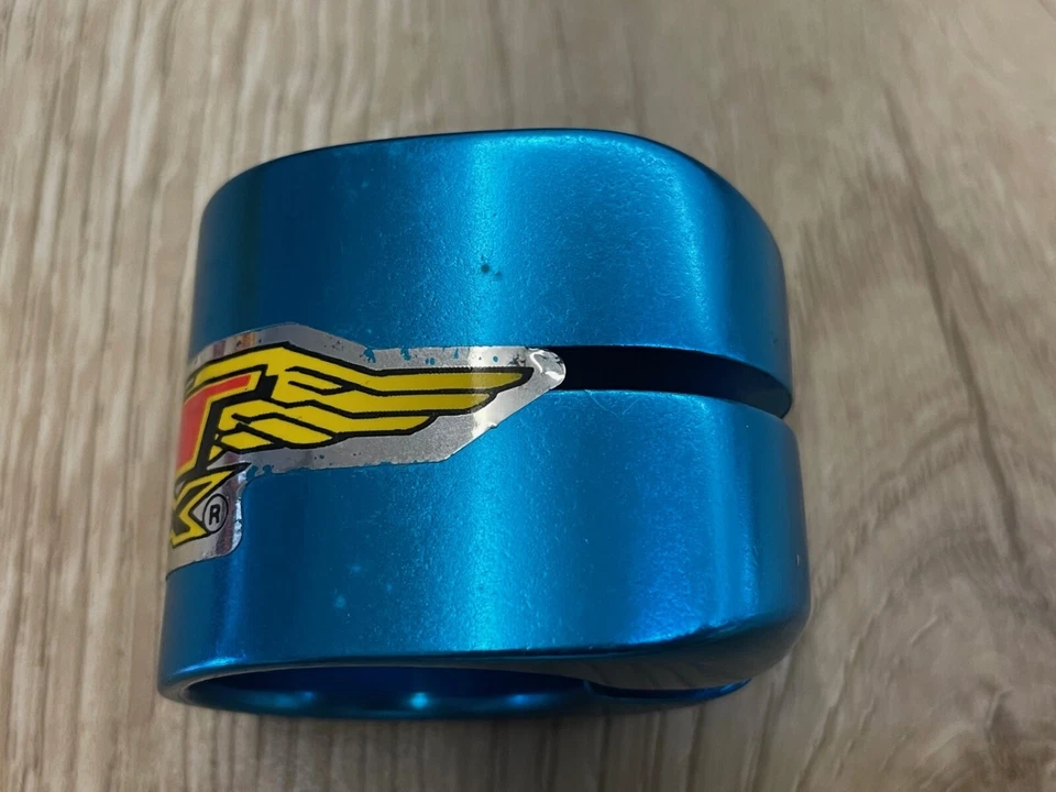 NOS GT Wings BMX Alloy Seat Clamp Blue Color Taiwan Made (FOC Purple Seat Post) - Image 4 of 4