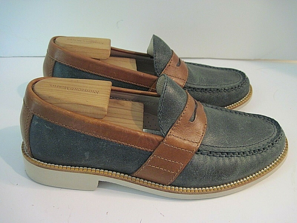 Cole Haan Air Monroe EVA Penny Blue /Cognac Leather Size 8 1 