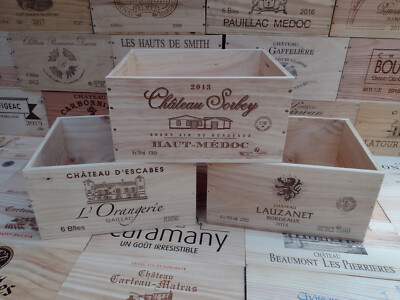Weinkiste Kiste aus Holz ~ 8 x 6 Flaschen. Französisch. RESERVIERT FÜR LORHEP