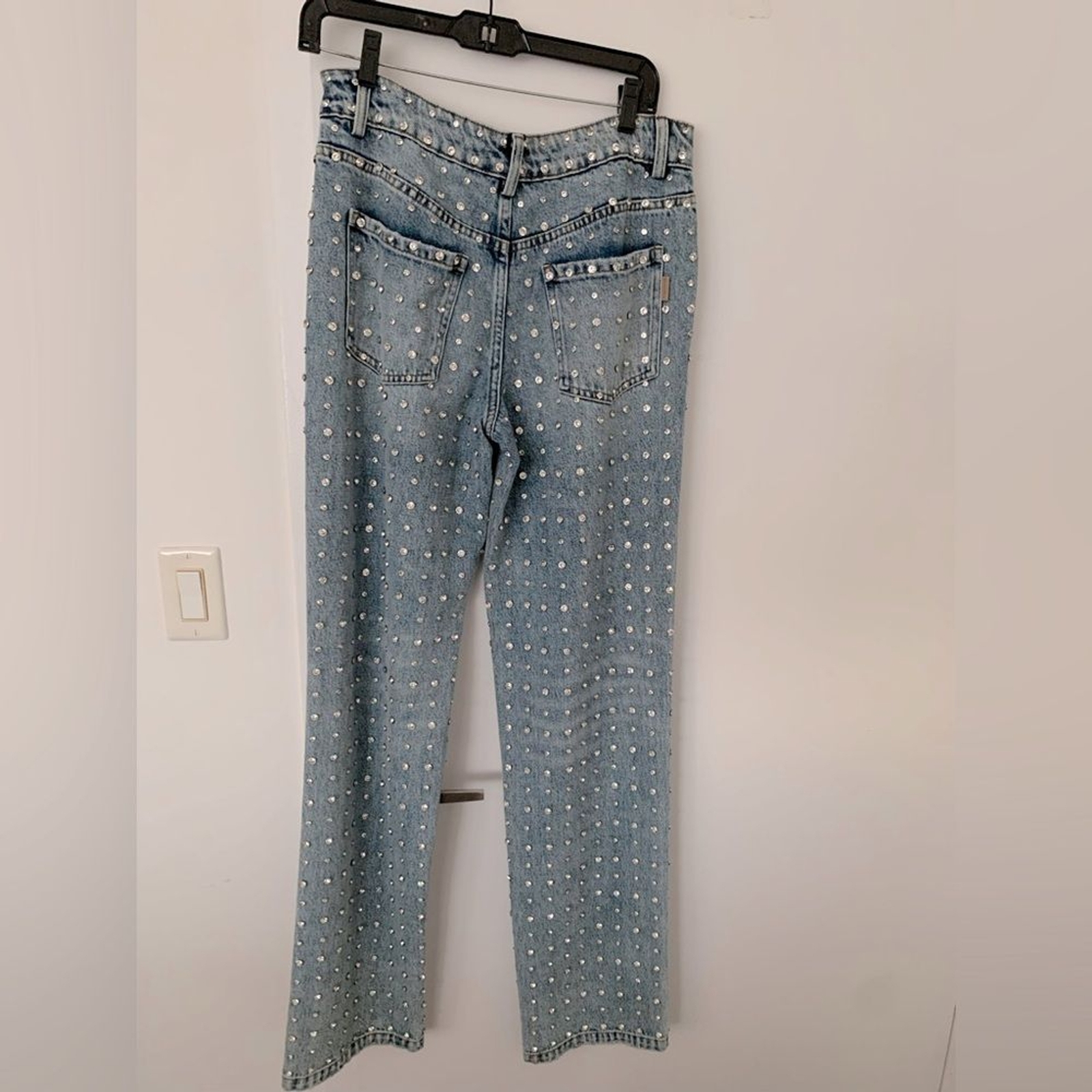RRP US$1,698 NEW Retrofete Vero embellished denim pants US26 image 7