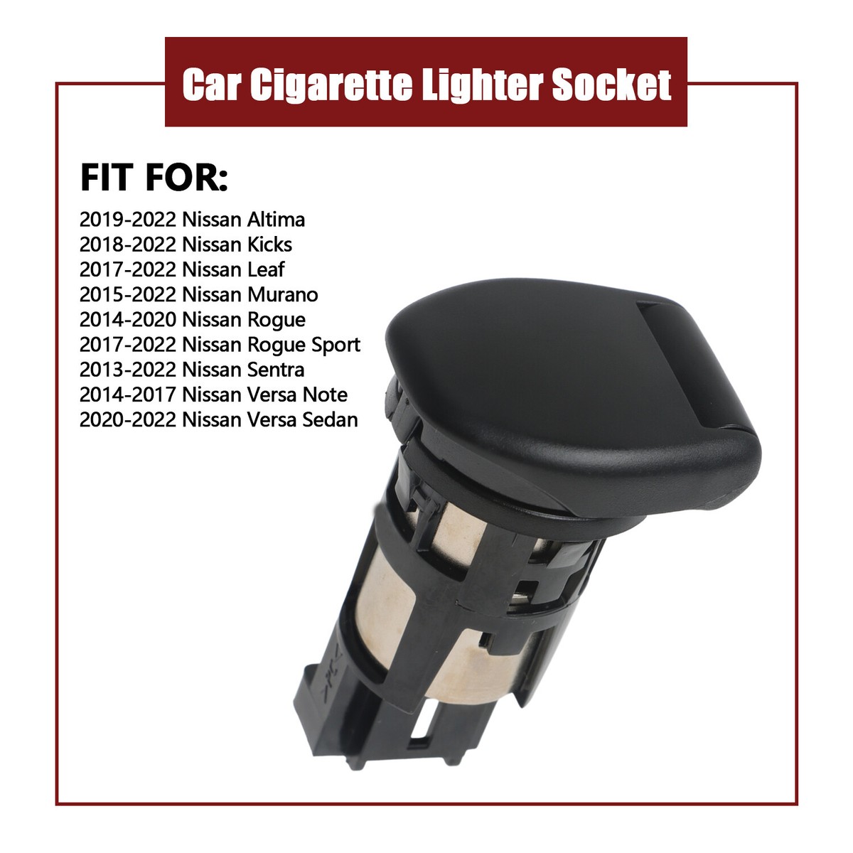 Car Power Socket Fit for Nissan Versa Sedan Sentra Rogue Murano Altima