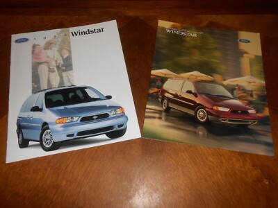 1998 FORD WINDSTAR 20 p. BROCHURE and '98 WINDSTAR 16 p. CATALOG 2-4-1 Deal