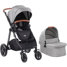 Baby Stroller Travel System With Bassinet Playard Baby Combo Set Dark Gray