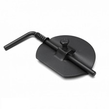 Drosselklappe 120mm Rohr schwarz zum nachträglichen Einbau Ofen Kamin Ofenrohr