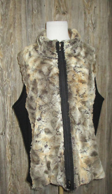 Samoon by Gerry Weber sz 50 US size 20 faux fur vest jacket Goblincore Forest
