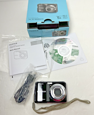 IOB FUJIFILM FinePix AX560 Digital Camera 16 MP 5x Zoom HD Movie