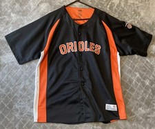 Dynasty Baltimore Orioles Baseball Jersey  Men's XL Black and Orange Vintage 