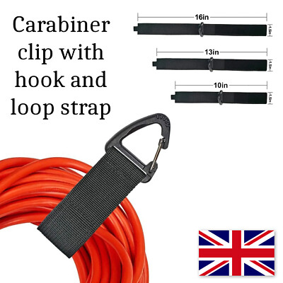 Kabelmanagement Lösung Klett Karabiner Clip Schnalle Gurt