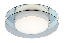 Chrome Ceiling Lights Crystal Frosted Glass Flush Fitting Chandeliers LED Bulb