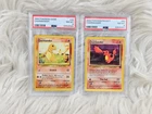 2 PSA 8 MINT 1999/2000 Pokemon Game Unlimited Base Set Charmander #46 #50 Rocket