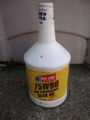RED LINE SAE 75W90 High Performance Hypoid GEAR OIL Synthetic 1 Quart  Fluid