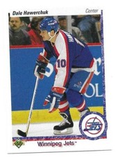 DALE HAWERCHUK 1990-91 UPPER DECK CARD NEAR MINT+ CONDITION