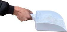 Large Plastic Scoop WHITE- Ideal For Ice machines, Animal Feed, Food Prep