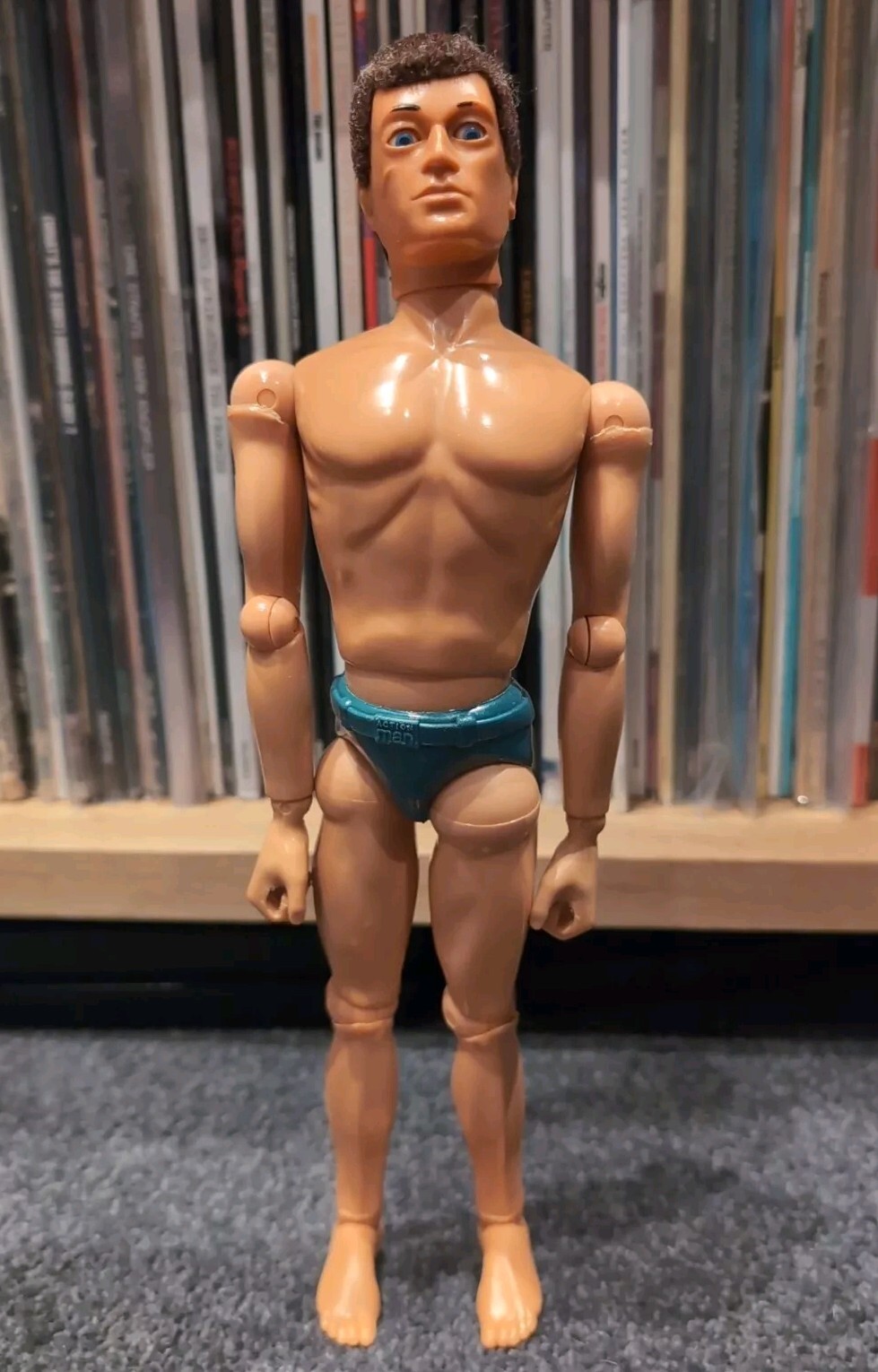 VINTAGE ACTION MAN BLUE PANTS EAGLE EYES 1980S FIGURE, SPARES REPAIRS