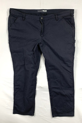 NWT Carhartt BN2080-W Womens 26 Grey Rugged Flex Loose Fit Canvas Work Pants
