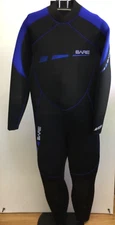 BARE SPORT S-FLEX WETSUIT Mens 7MM - Blue/Black size Med Lg -