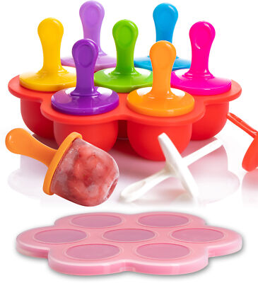 Baby Eisform + Deckel aus Silikon - Babybrei, Babynahrung, Beikost & Eis am Stil