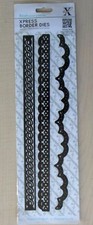 Xcut 3-Piece Carbonised Steel Xpress-On Borders 1 Dies Stencils NEW and Sealed