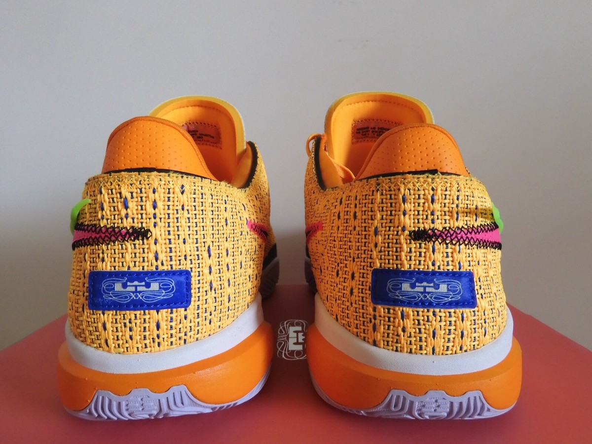 Size 17 Nike LeBron James 20 XX Laser Orange Racer Blue Mens Sneakers DJ5423-801 Nike LeBron James 20 XX Laser Orange Racer Blue Sneakers  main image 4