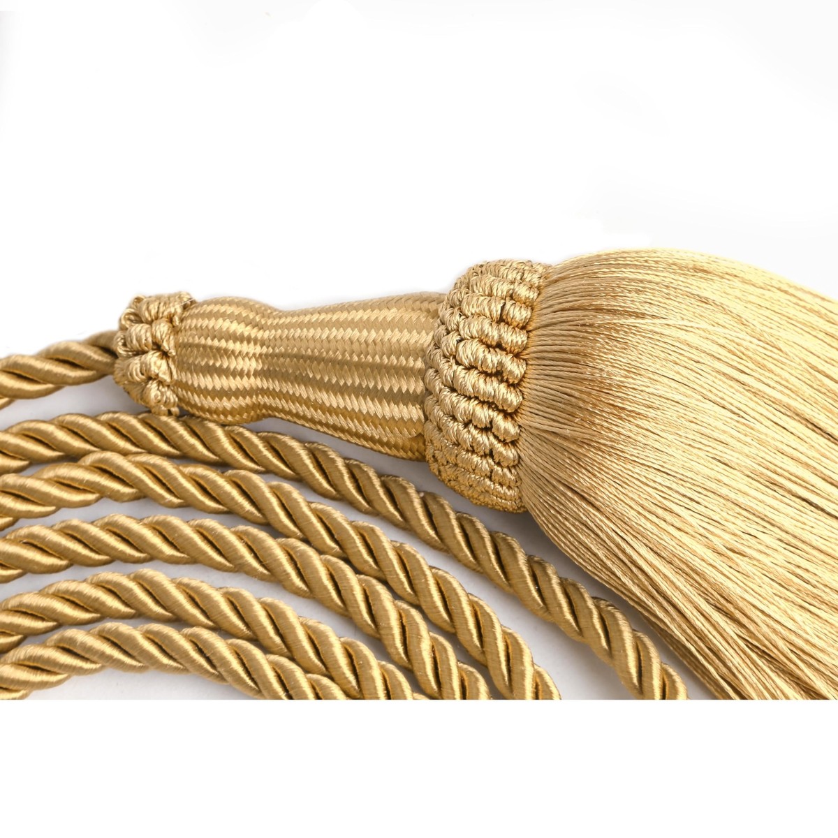 2 Pack Weighted Pew Ropes With Tassels - 48 Inch & 94.5 Inch Church Wedding Decor Ropes