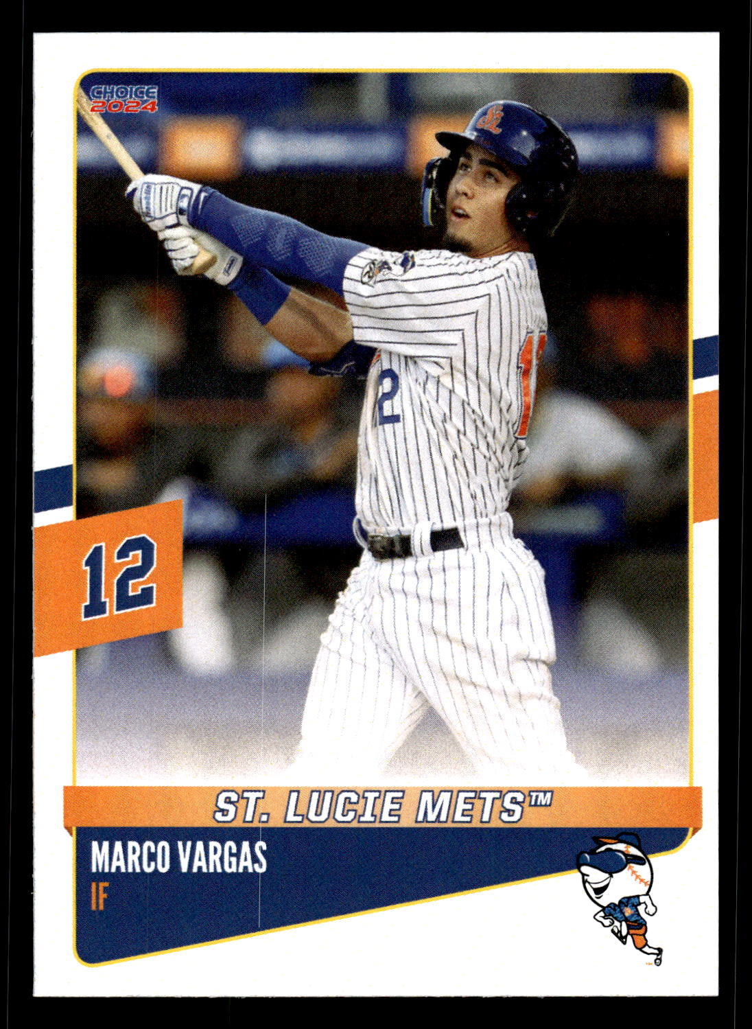 Marco Vargas 2024 Choice St. Lucie Mets #10 St. Lucie Mets | eBay