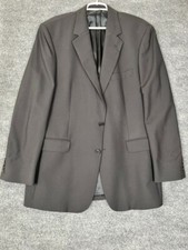 Brooks Brothers 346 Blazer Mens Black Suit Jacket Stretch Wool Two Button 42 