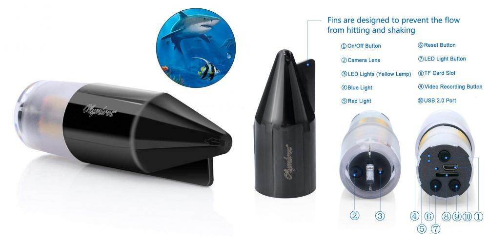 Olymbros Underwater Fishing Camera Professional Waterproof D1 eBay