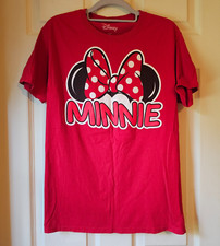 Disney Minnie Polka Dot Hairbow Red T-Shirt Size Small 4/6 