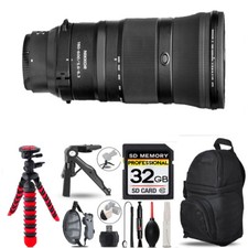 Nikon Z 180-600mm f/5.6-6.3 VR Lens- Tripod Backpack -32GB Accessory Bundle