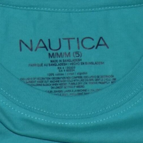 Nautica Boys' 100% Cotton Crew Neck Solid T-Shirts Ceramic M (5) New - Picture 3 of 6