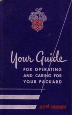 1952 Packard 200 250 300 Patrician Owners Manual