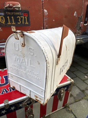 Extra großer alter amerikanischer US-Briefkasten genehmigt vom Postmaster General