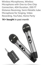 Wireless Microphones, Wireless Microphone with One-To-One Chip Connection, 40H D