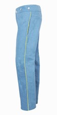 US Civil War Union Pants Sky Blue With 0.8 inch Multi Color Trim All Sizes