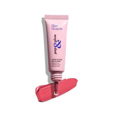 Blue Heaven Pop & Glow Eye & Cheek tint blusher for face makeup,Glam Pink, 12ml