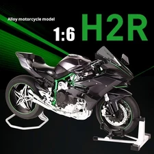 1:6 Kawasaki H2R Alloy Racing Motorcycle Bootable Motorbike Smoking Exhaust