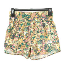 North Face Performance Shorts Girls SZ L 12 Woven Never Stop Everyday Colorful