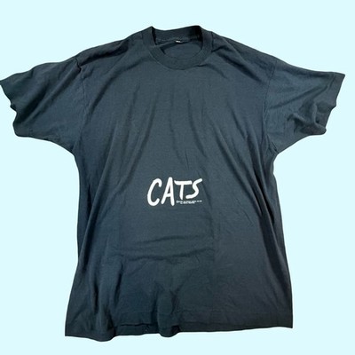 1981 Vintage Cats T Shirt Andrew Lloyd Webber Theater Single Stitch Black music